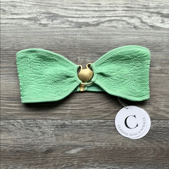 Cleonie Swimin Australia bikini top Mint Green New with tags - Picture 1 of 8